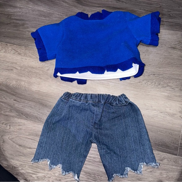 Build a Bear Zombie Teddy Stuffed Animal Size 2pc. Outfit Retired Rare 2015 HTF - Picture 7 of 7